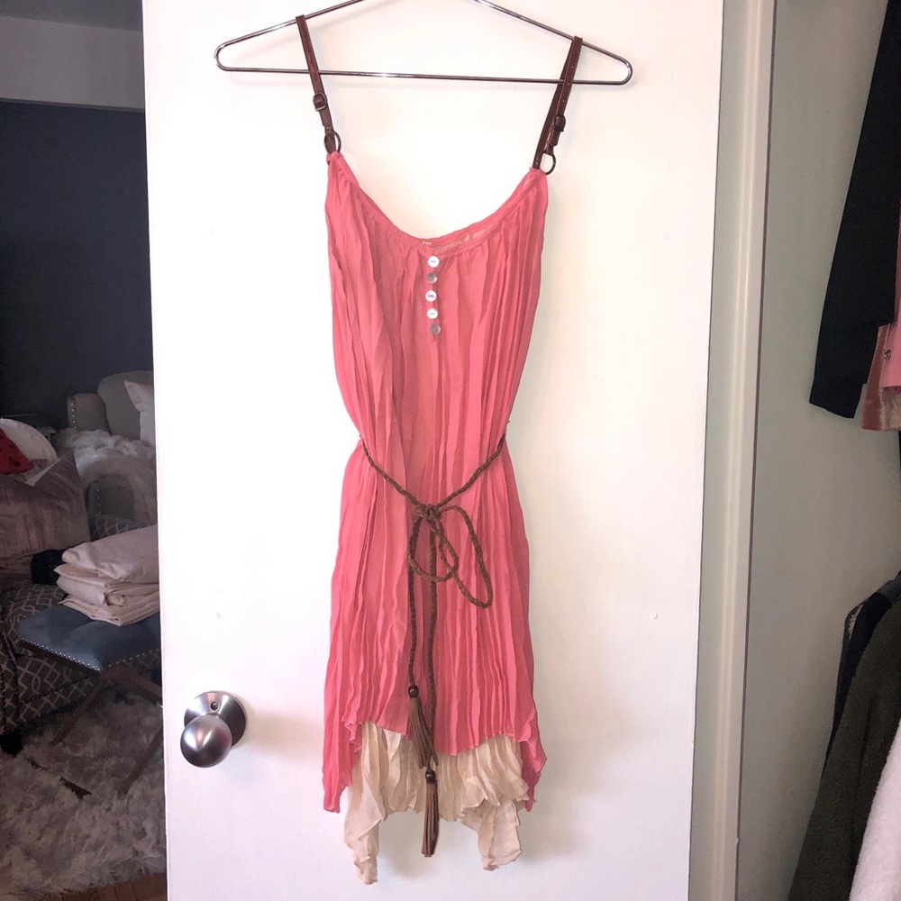 Forever 21 pink/cream layered dress
